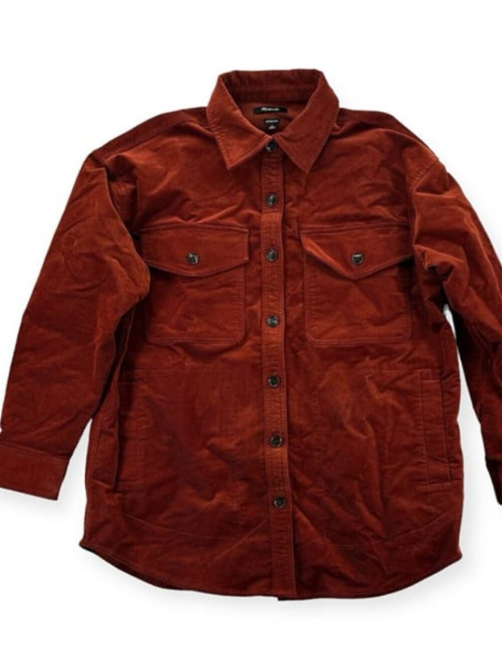 Madewell Corduroy Button Up Womens Medium Oversized Twill Jacket Top Shacket